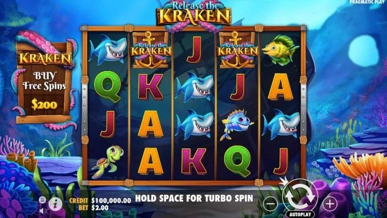 Play Release The Kraken Slot Game on Stake.US Social Casino